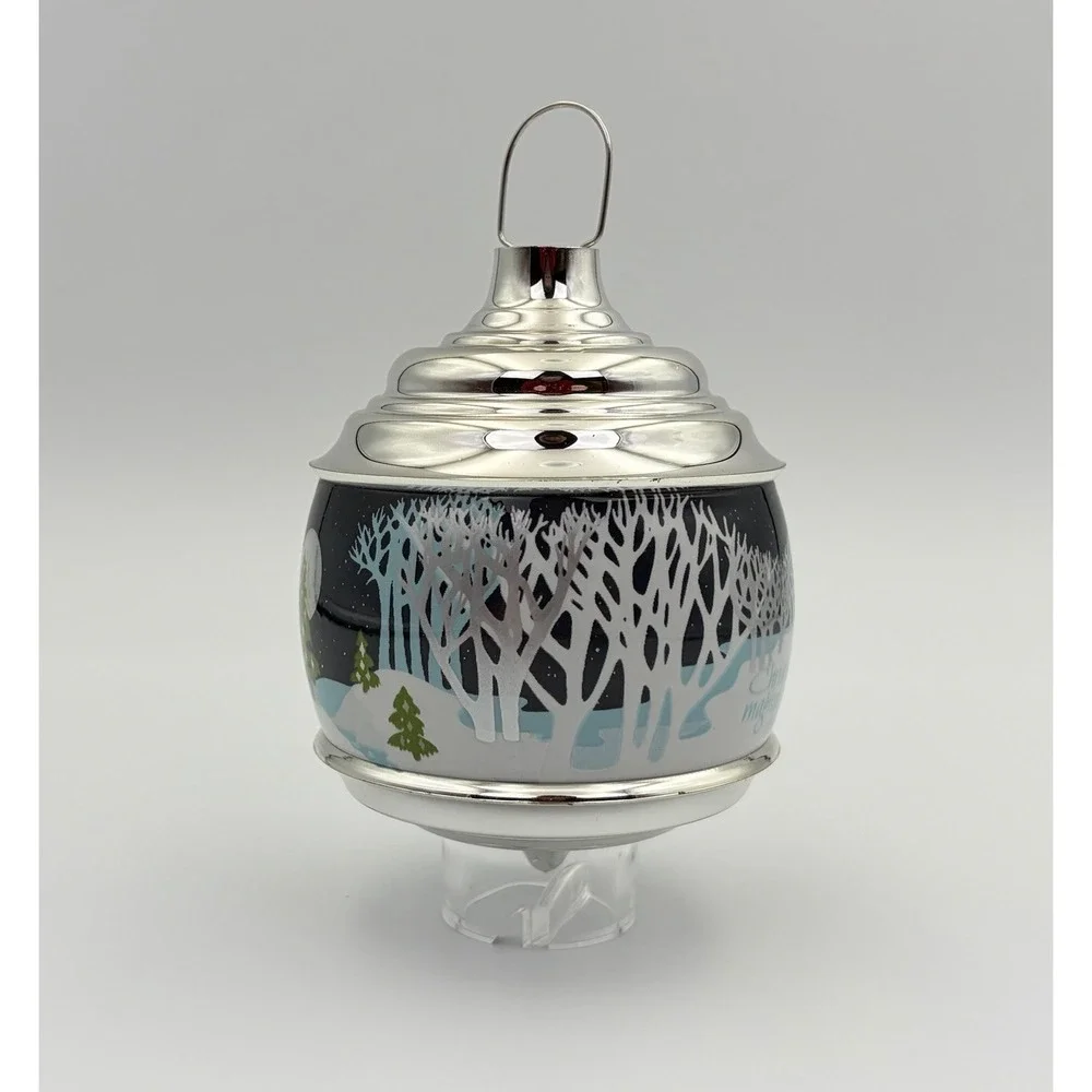 Hallmark 1984 Christmas in the Forest Lighted Tree Ornament QLX703-4 Vintage